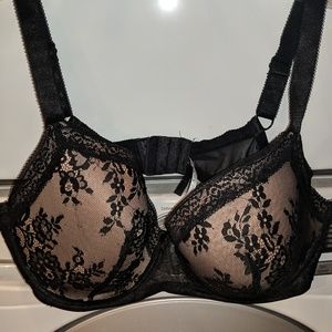 Adore Me black, 44DD underwire bra